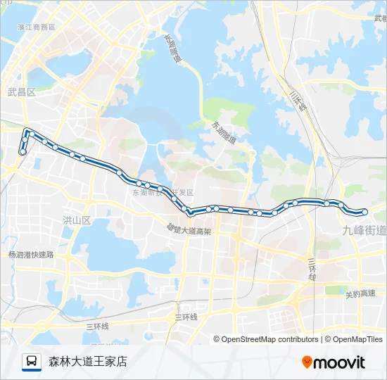 公交518路的线路图