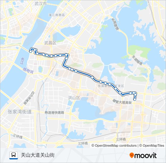 公交521路的线路图