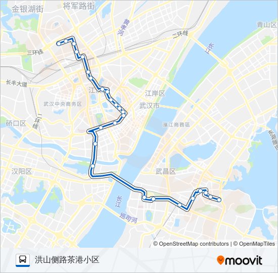 公交522路的线路图