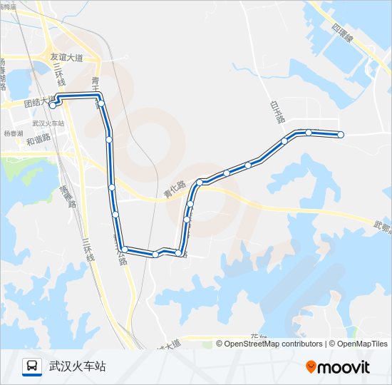 公交525路的线路图