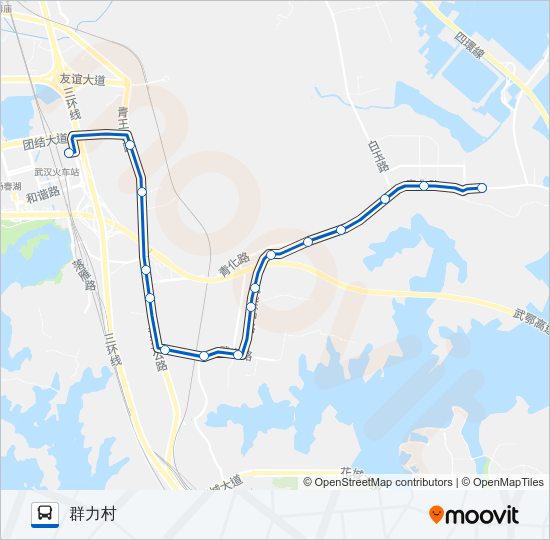 公交525路的线路图