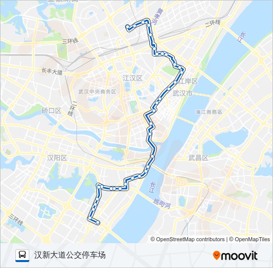 公交532路的线路图