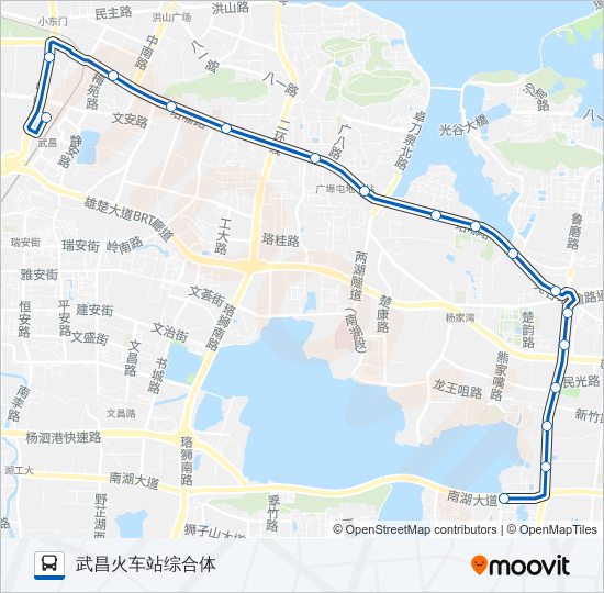 公交538路的线路图