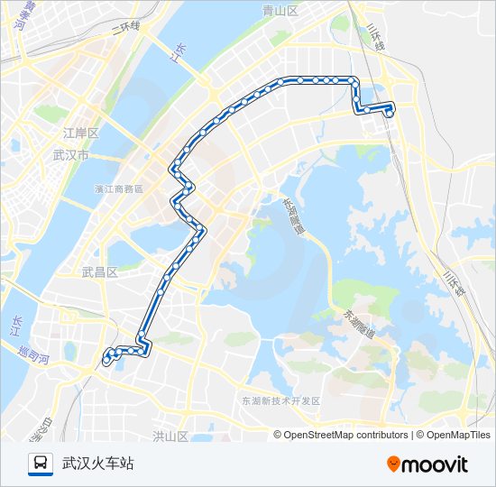 公交540路的线路图