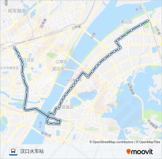 公交542路的线路图