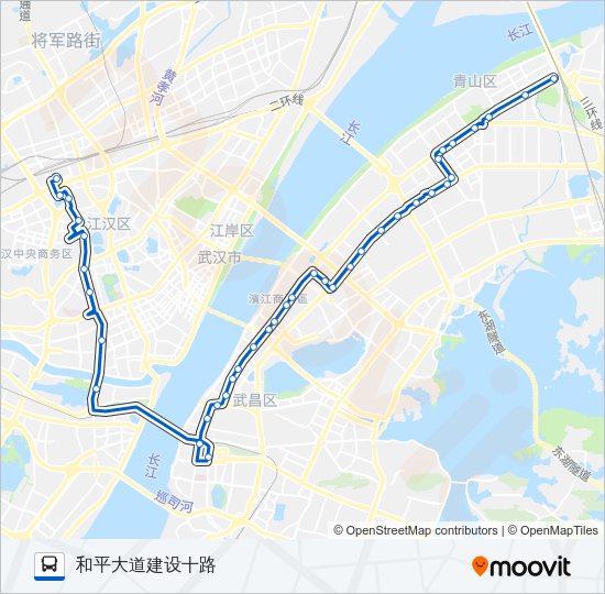 公交542路的线路图