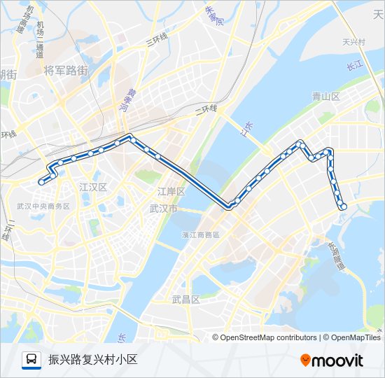 公交545路的线路图