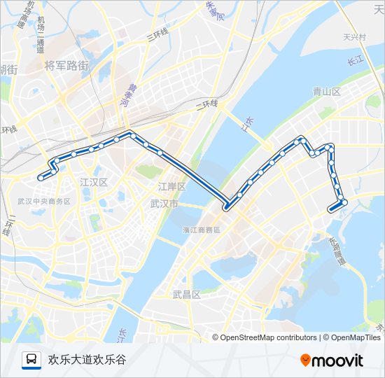 公交545路的线路图