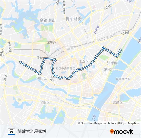 公交550路的线路图