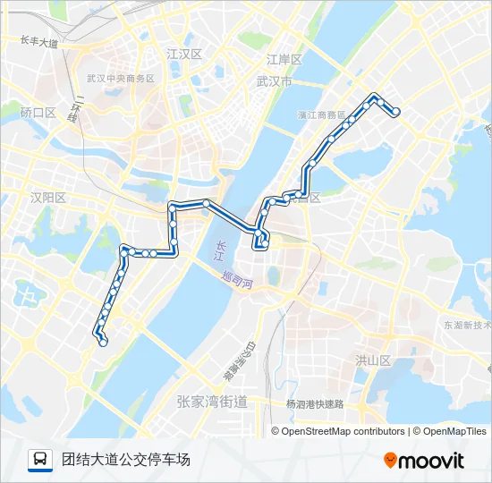公交554路的线路图