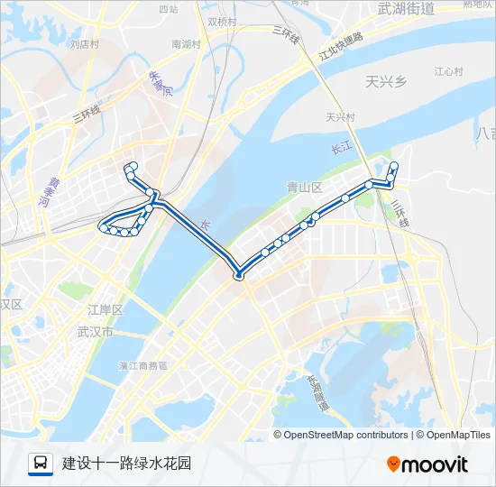 公交555路的线路图