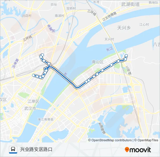 公交555路的线路图