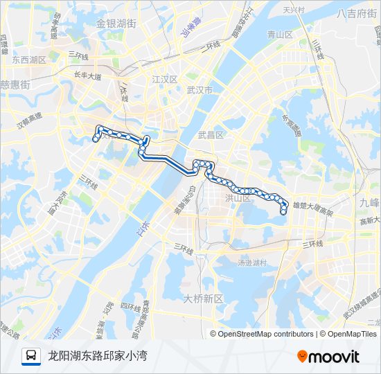 公交556路的线路图