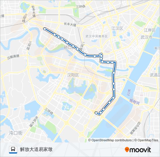 公交558路的线路图