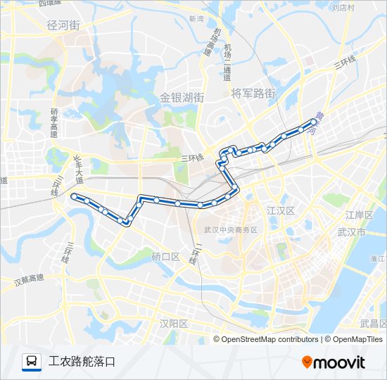 公交568路的线路图
