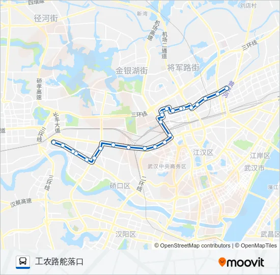 568路 Bus Line Map