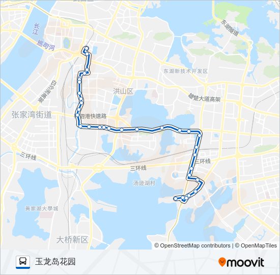 公交570路的线路图