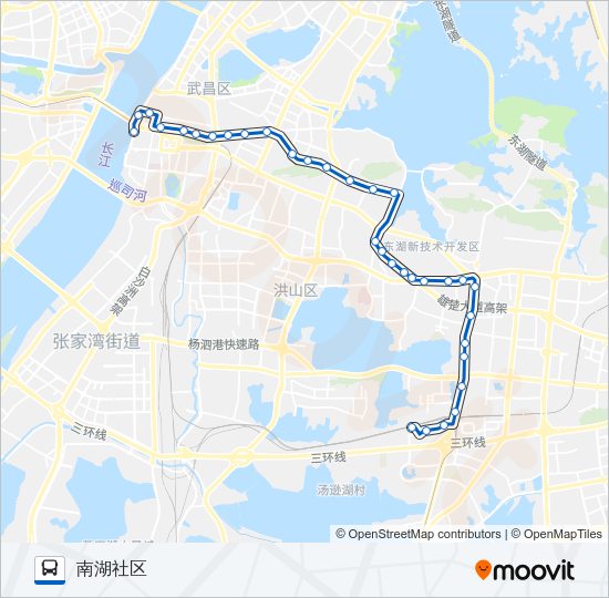 公交572路的线路图