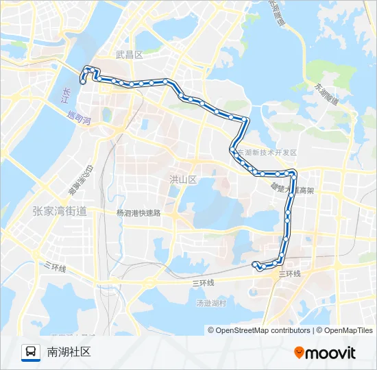 公交572路的线路图