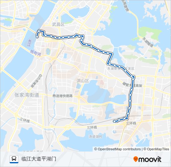 公交572路的线路图