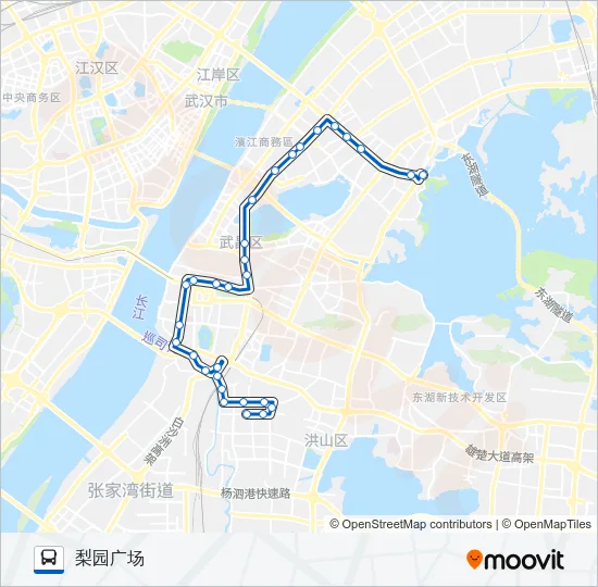 公交573路的线路图