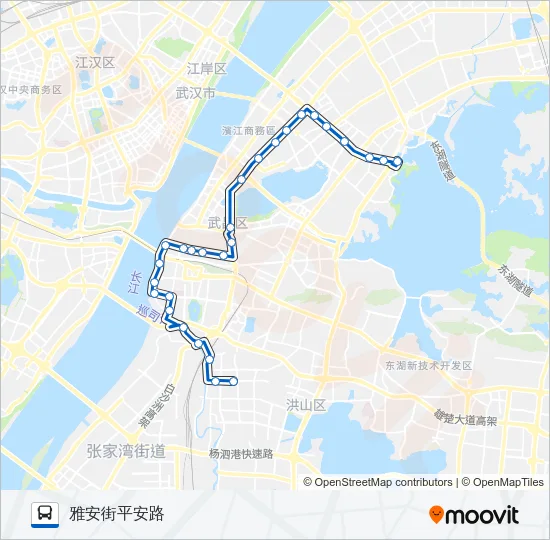 公交573路的线路图