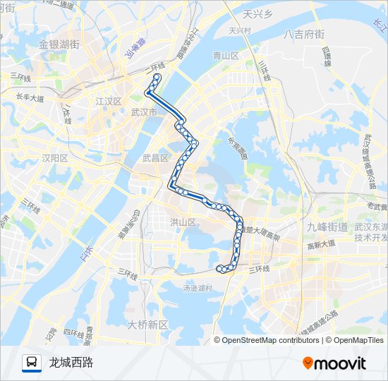 公交583路的线路图