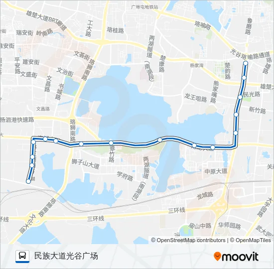 590路 Bus Line Map