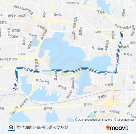 公交590路的线路图