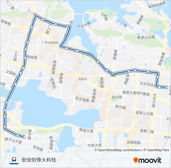 公交591路的线路图