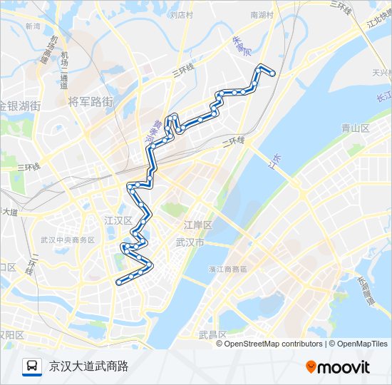 公交592路的线路图