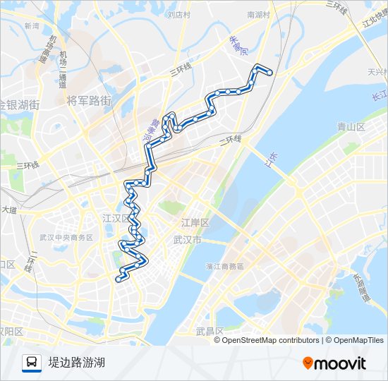 公交592路的线路图
