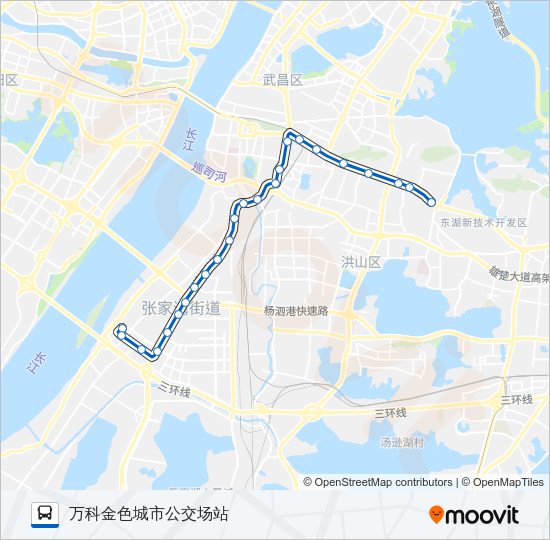 公交593路的线路图