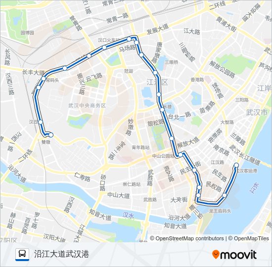 公交595路的线路图
