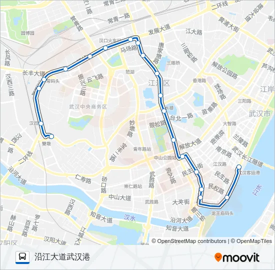 595路 Bus Line Map