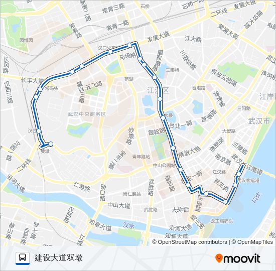 公交595路的线路图