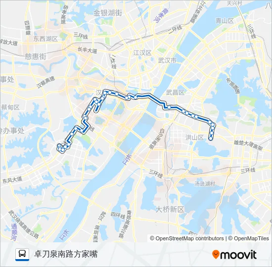 596路 Bus Line Map