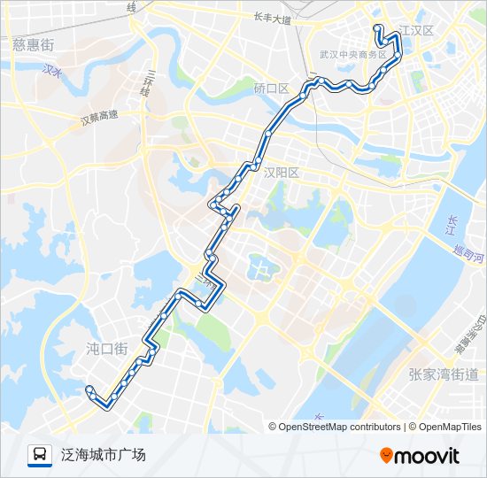 公交597路的线路图