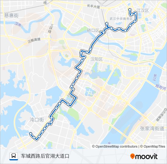 公交597路的线路图