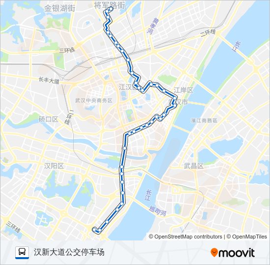 公交598路的线路图