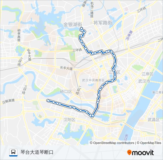 公交604路的线路图