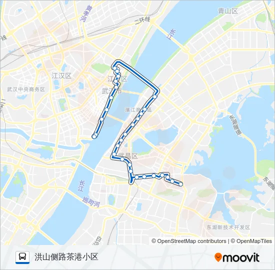 公交606路的线路图