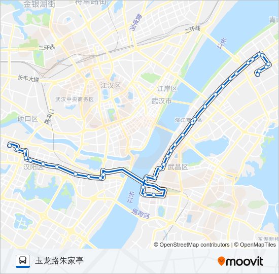 公交607路的线路图