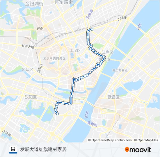 公交608路的线路图