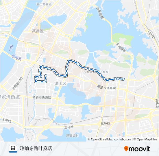 公交613路的线路图