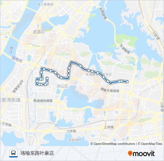 公交613路的线路图