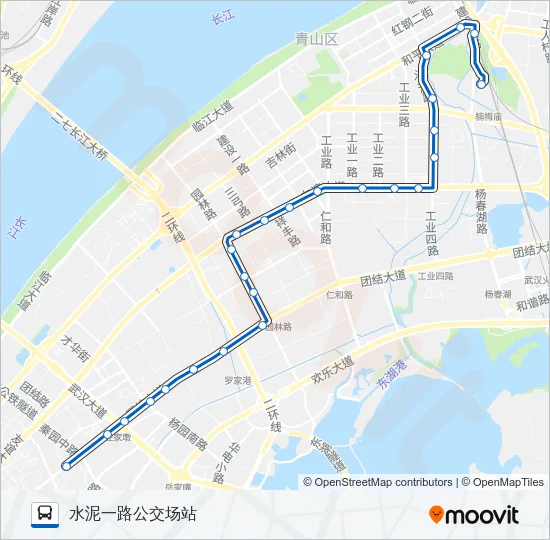 公交616路的线路图