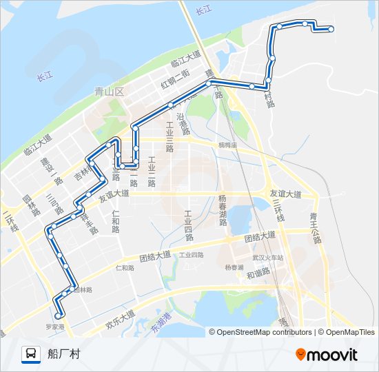 公交617路的线路图