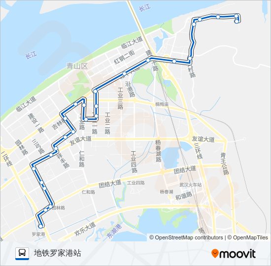 公交617路的线路图