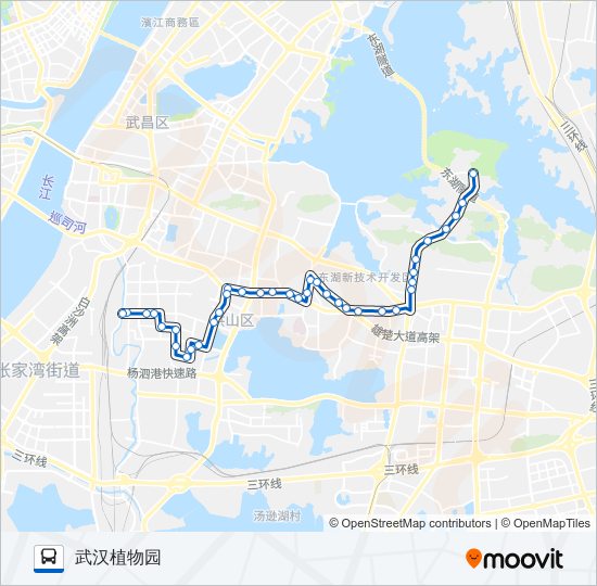 公交625路的线路图